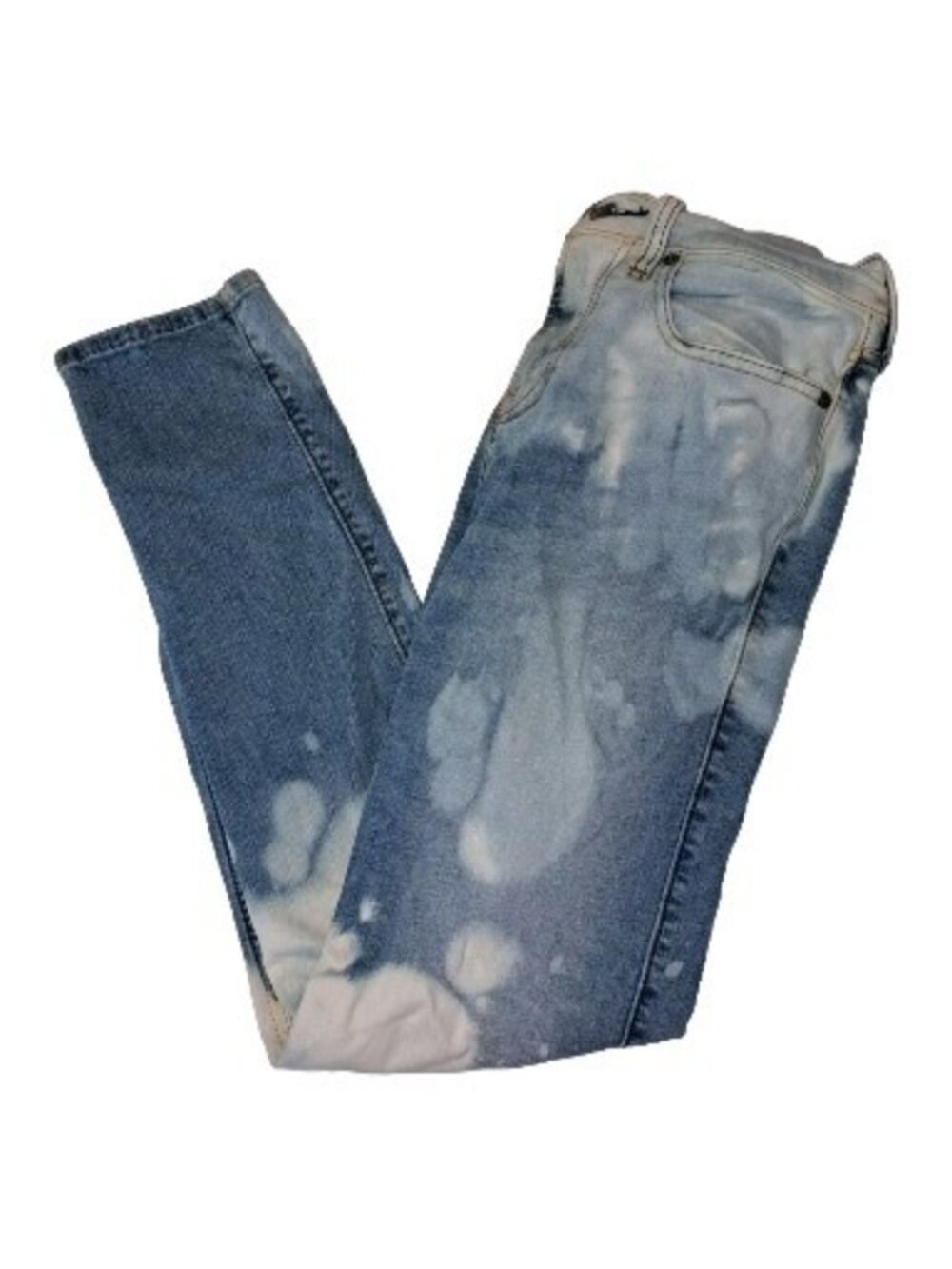 Hollister Mens Blue  Custom Bleached Jeans 28x30